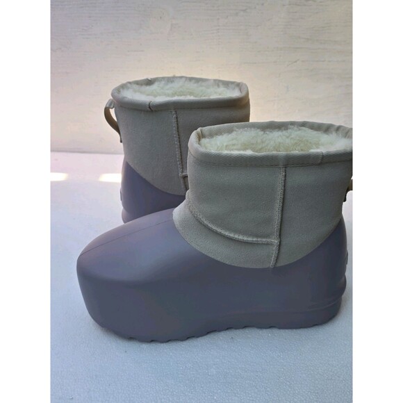 New UGG CLASSIC MINI PUMPED MOLDED CERAMIC SUEDE ALL GENDER BOOTS SIZE US M6/W7 - Picture 7 of 15